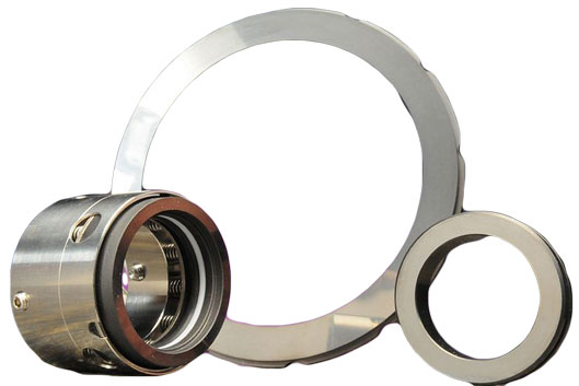 Set of metal camera lens adapter rings arranged together.