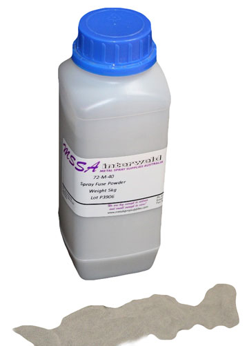 Spray fuse powder for thermal spray application